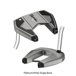 TaylorMade Spider SR Putter 2021 -Golf Clubs SHOP lrl0200 left platinum white single bend 1 44729.1615272939