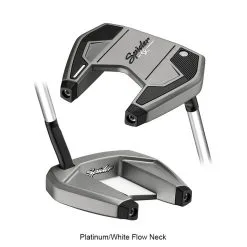TaylorMade Spider SR Putter 2021 -Golf Clubs SHOP lrl0200 right platinum white flow neck 1 39111.1615273008