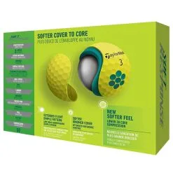 TaylorMade Soft Response Golf Balls 2022 -Golf Clubs SHOP lrl0928 yellow 2 09591.1648532018