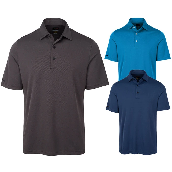 Greg Norman Micro Jacquard Golf Polo CLOSEOUT Previous Season 1 Greg Norman Micro Jacquard Golf Polo CLOSEOUT Previous Season