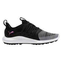 PUMA Ignite NXT Solelace Spikeless Golf Shoes 2019 Women -Golf Clubs SHOP ren2187 black metallic pink 1 43064.1544604441