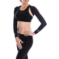 SParms Sun Protect+ UV/Sun Protection Cooling Golf Shoulder Wrap Crystal Logo Women -Golf Clubs SHOP ren2588 crystal logo black 1 2 18932.1593075026