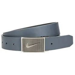 Nike Textured Swoosh Plaque Reversible Golf Belt 2020 -Golf Clubs SHOP via0850 dark gray black 1 64000.1584768749